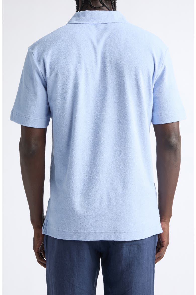 Cotton Terry Cloth Polo, Alternate, color, SKY