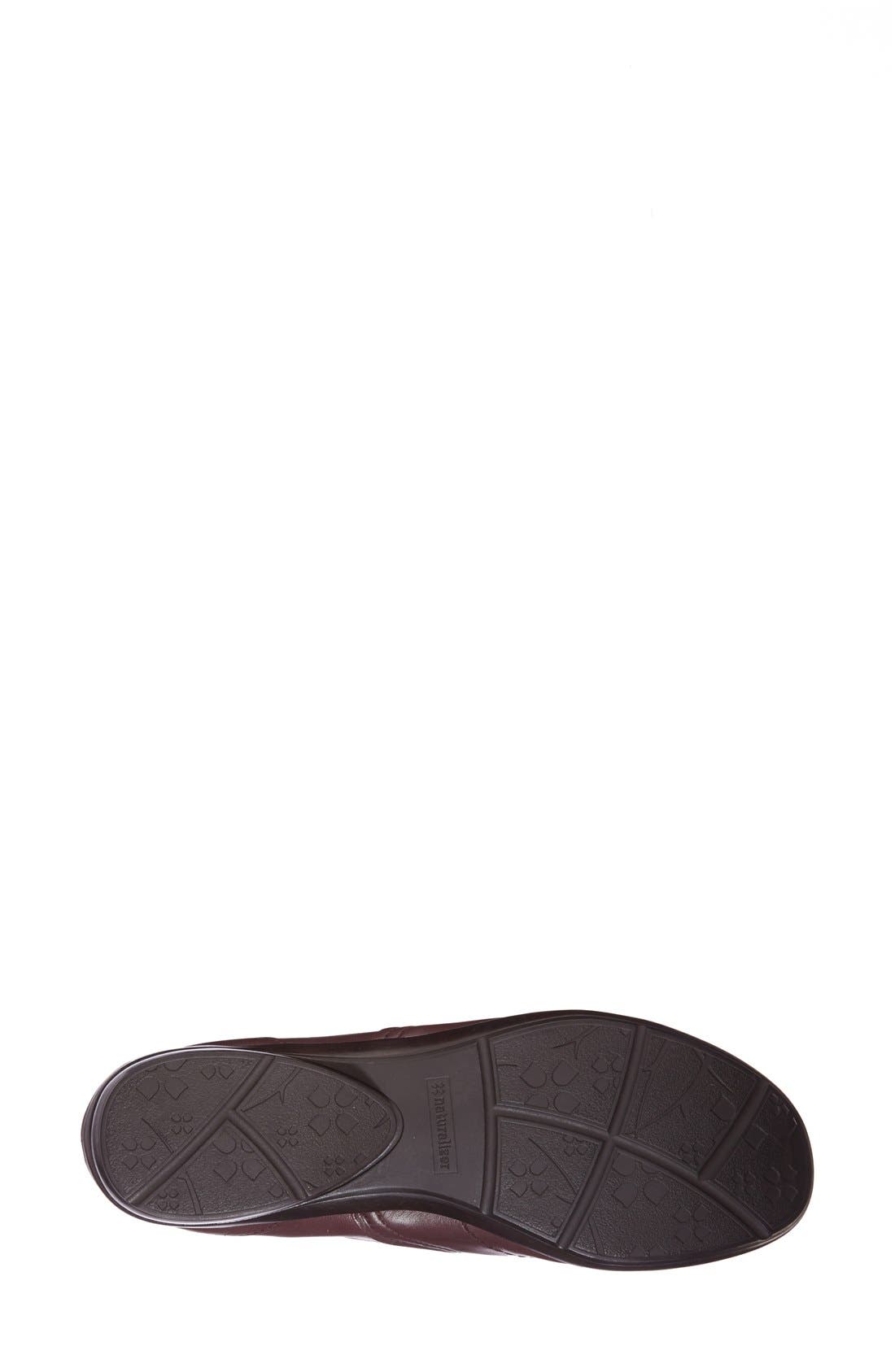 Naturalizer 'Clarissa' Leather Flat, Alternate, color, 
