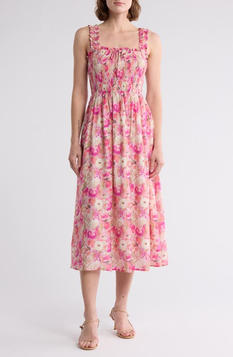 Smocked Midi Sundress