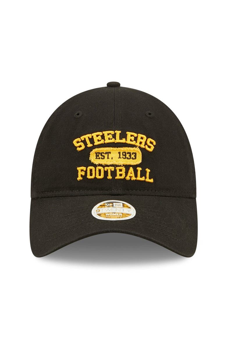 Women's New Era Black Pittsburgh Steelers Formed 9TWENTY Adjustable Hat, Alternate, color, Black