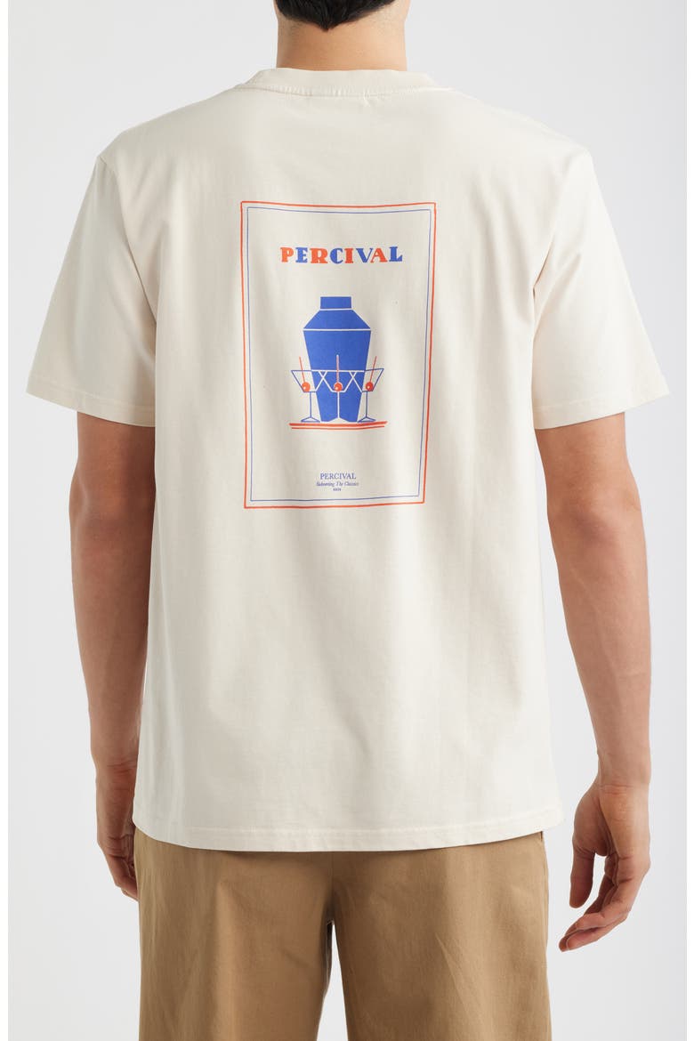 Mixologist Martini Graphic T-Shirt, Alternate, color, CREAM