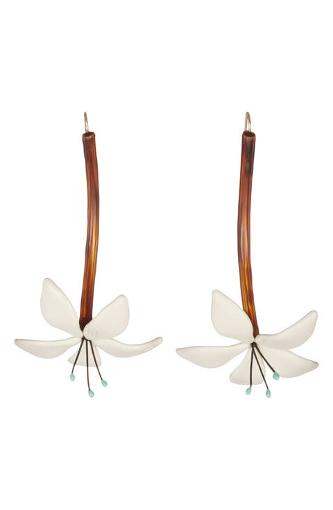 Curiosity Flower Drop Earrings