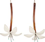 Tory Burch Curiosity Flower Drop Earrings