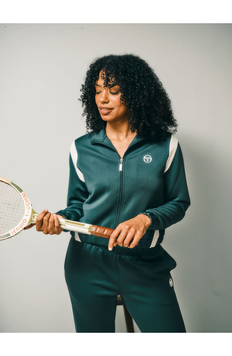 Sergio Tacchini Anna Track Jacket, Alternate, color, Green Gables
