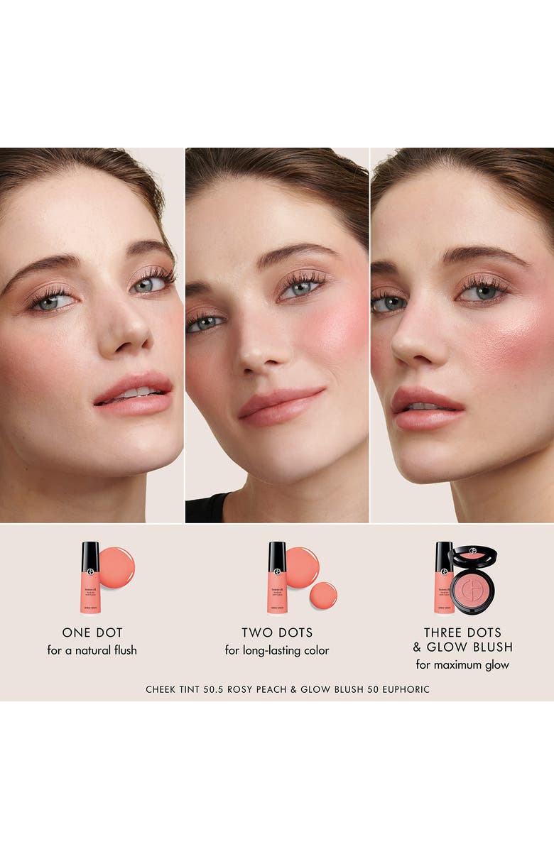 ARMANI beauty Luminous Silk Liquid Blush Cheek Tint, Alternate, color, 41 - Flaming Red