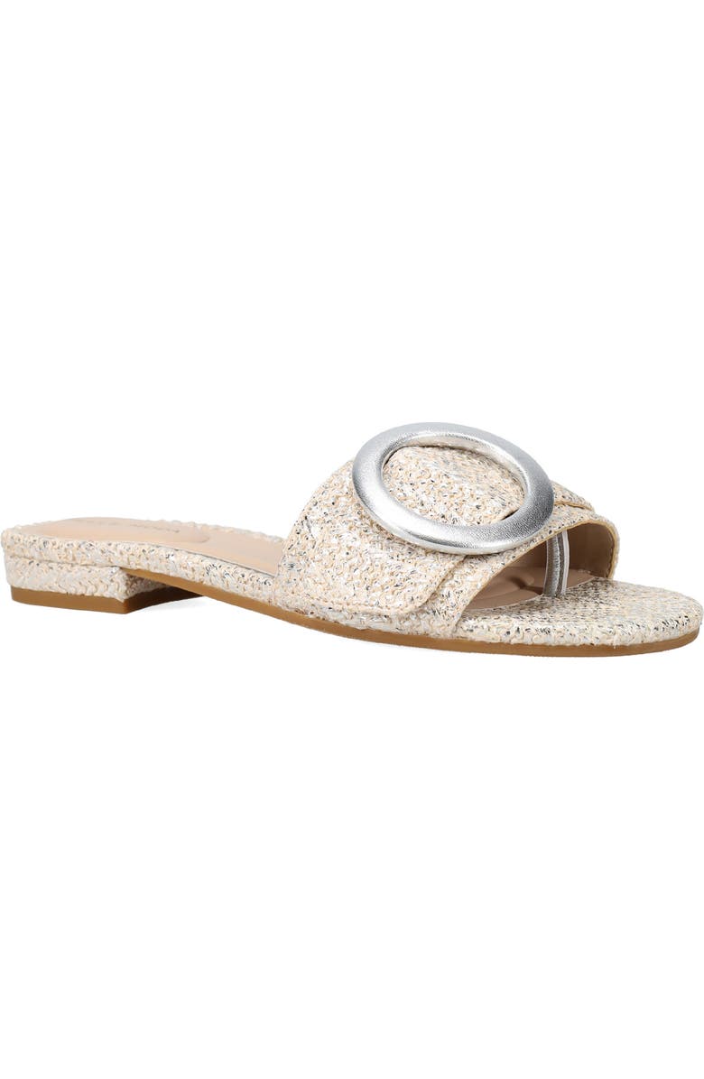 Pelle Moda Bianka Slide Sandal, Main, color, Silver