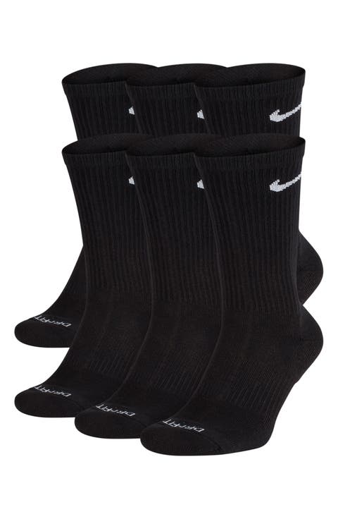 Assorted 6-Pack Everyday Plush Cushion Crew Training Socks