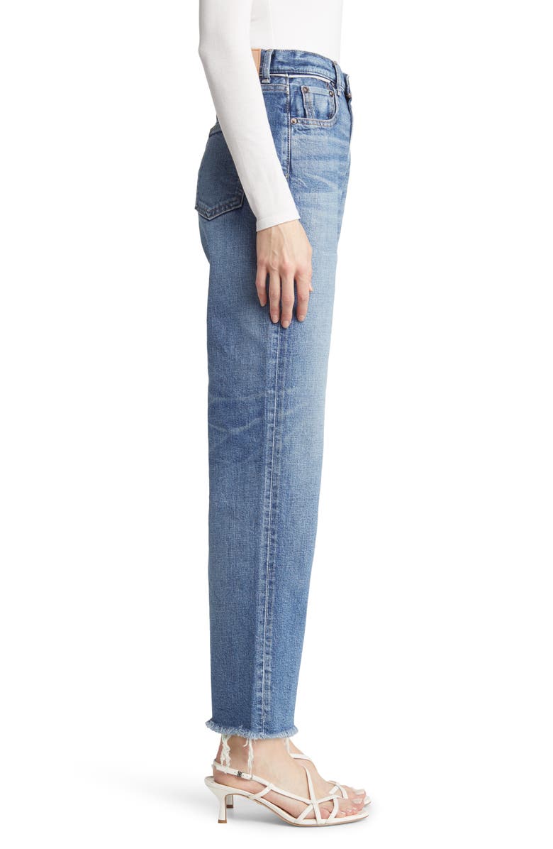 MOUSSY Evelyn High Waist Ankle Straight Leg Jeans, Alternate, color,