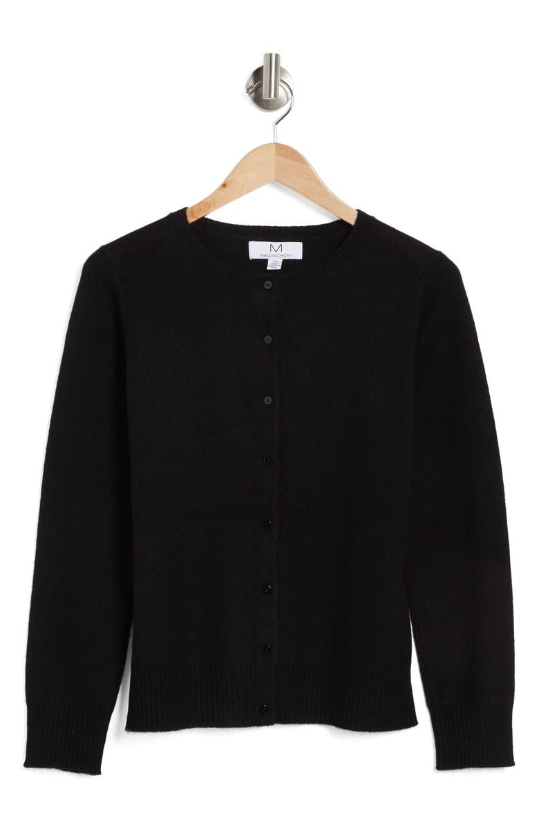 M Magaschoni Button Front Cashmere Cardigan, Alternate, color, 