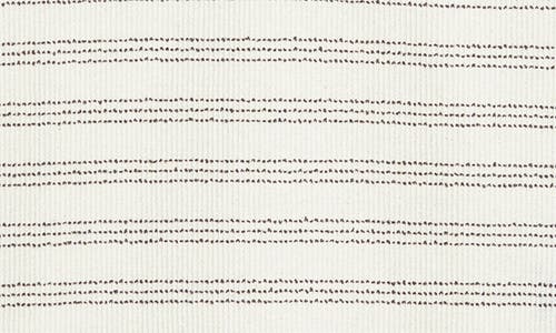 Percival Laurent Stripe Johnny Collar Cotton Blend Polo In Neutral