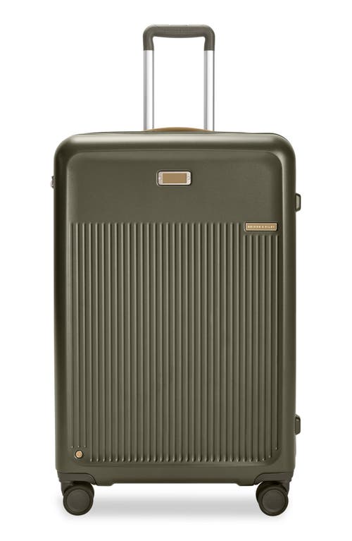 Briggs & Riley Large Sympatico Expandable 30-inch Spinner Packing Case In Green