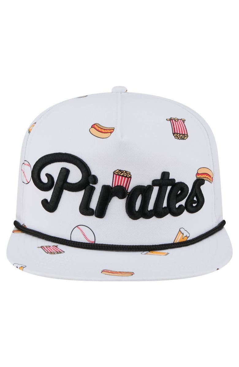 New Era Men's New Era White Pittsburgh Pirates Team Cheer Rope 19TWENTY Adjustable Hat, Alternate, color, White