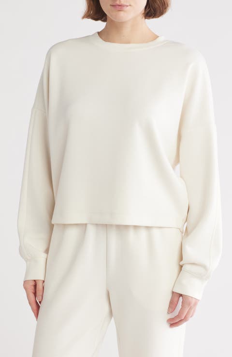 Whisper Knit Easy Crew Sweatshirt