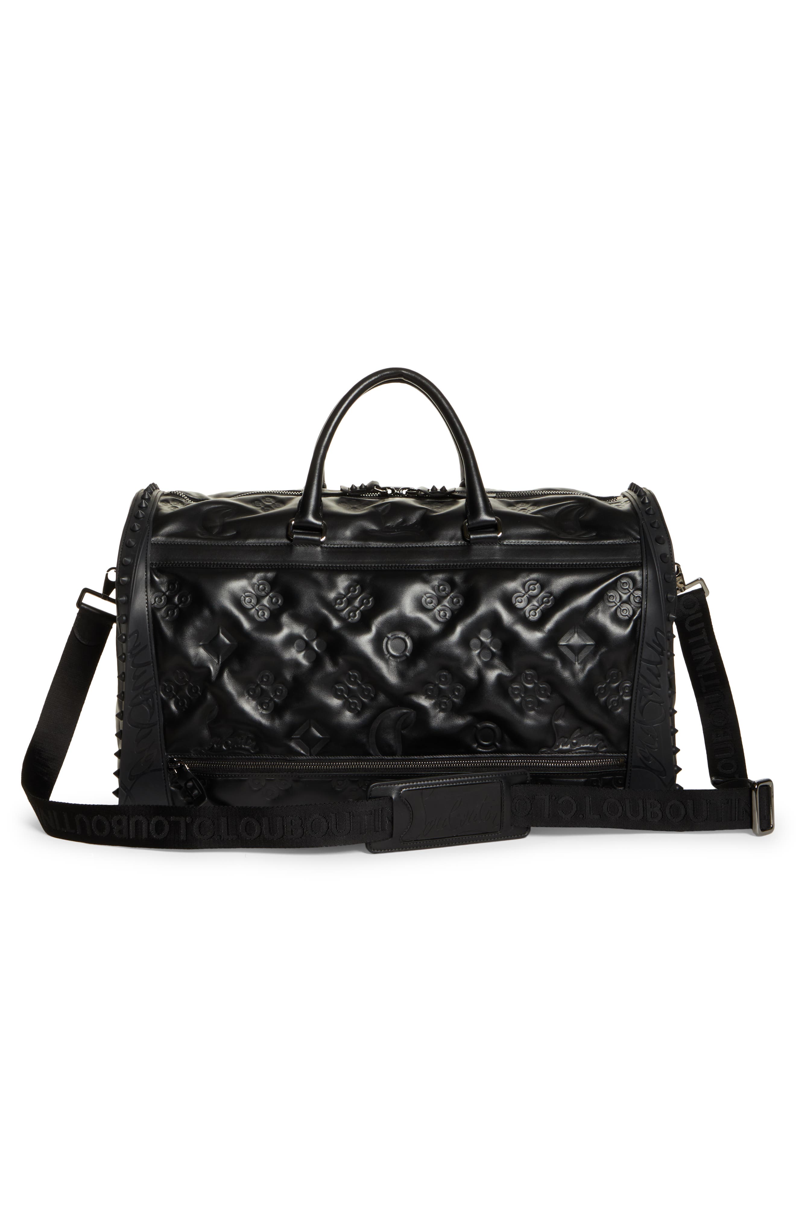 Christian Louboutin Sneakender Loubinthesky Padded Leather Duffle Bag, Alternate, color, 