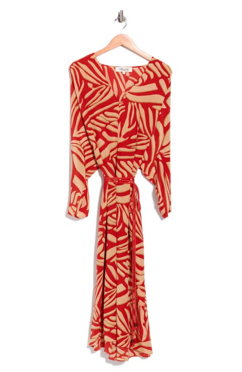 Sadie Long Sleeve Silk Wrap Dress