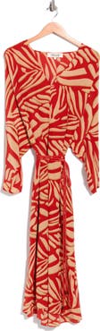 DVF Sadie Long Sleeve Silk Wrap Dress