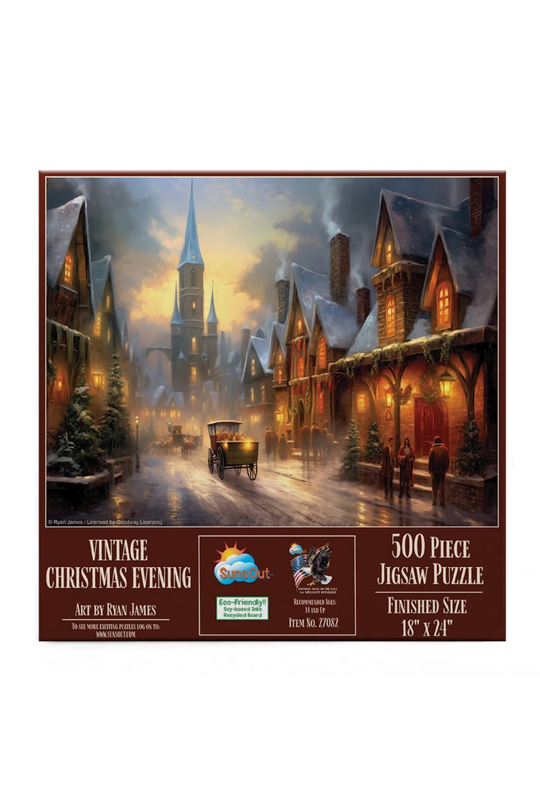 Vintage Christmas Evening 500 piece Jigsaw Puzzle for Adults, Alternate, color, Multicolor