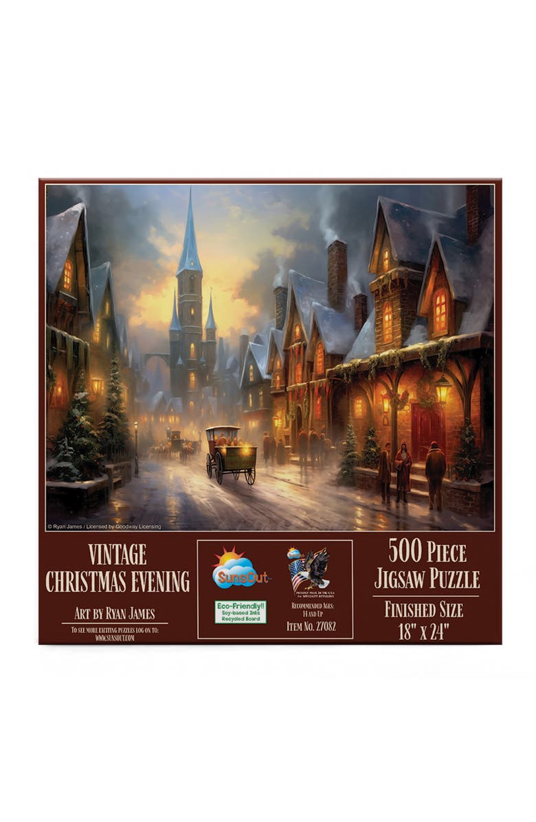 Sunsout Vintage Christmas Evening 500 piece Jigsaw Puzzle for Adults, Alternate, color, Multicolor
