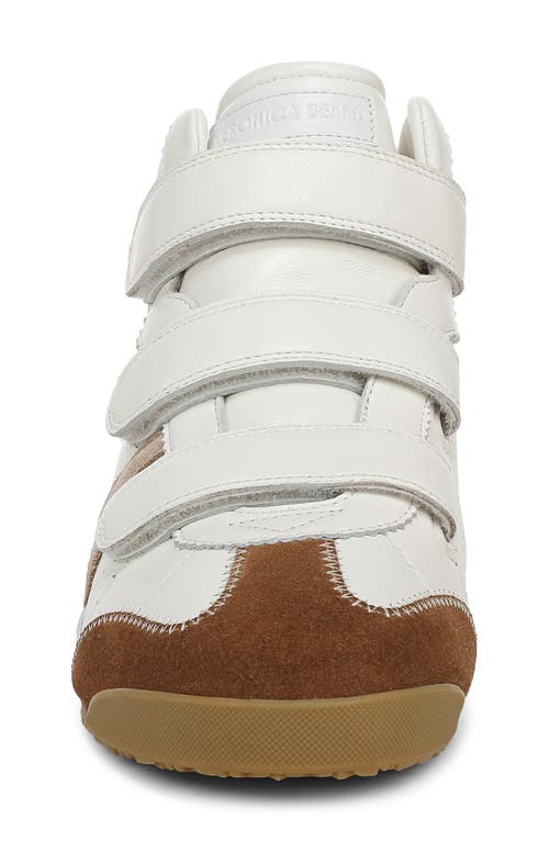Veronica Beard Nima High-top Velcro Sneaker In Brown