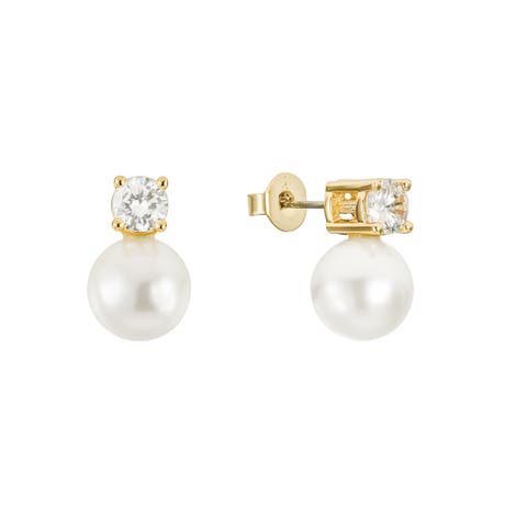 Maven Pearl and Crystal Studs