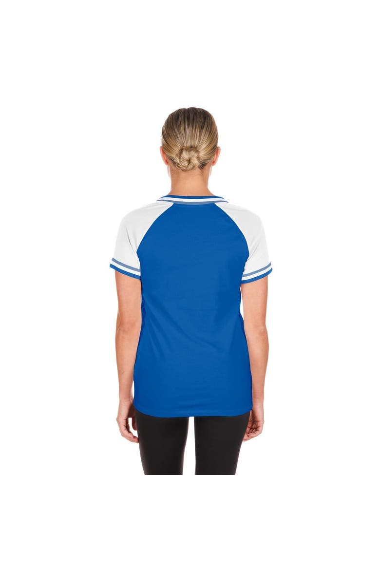 Women's New Era Royal Kansas City Royals Gameday Raglan V-Neck T-Shirt, Alternate, color, Royal