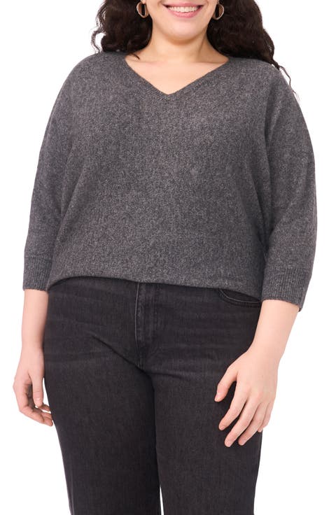 Dolman Sleeve Sweater (Plus)