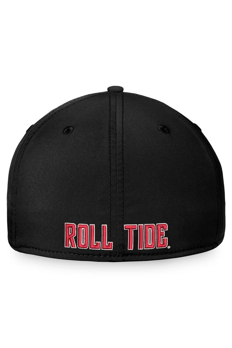 Men's Top of the World Black Alabama Crimson Tide Reflex Logo Flex Hat, Alternate, color, Black
