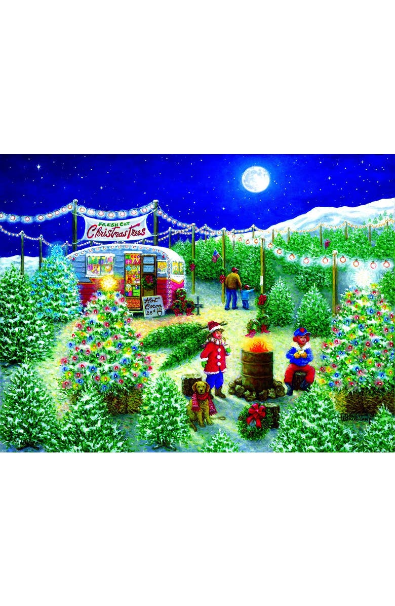 Sunsout A Lot of Christmas Trees 300 piece Jigsaw Puzzle for Adults, Alternate, color, Multicolor