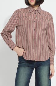Lysse Marjorie Placed Print Shirt