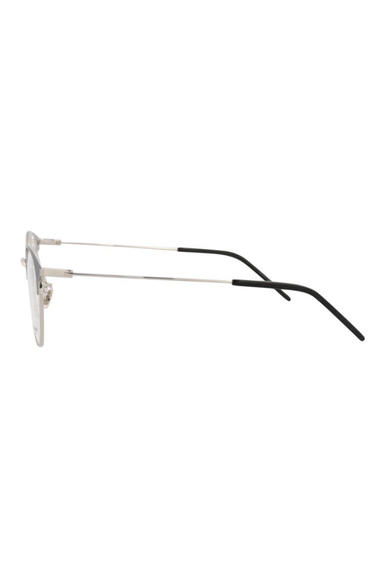 52mm Cat Eye Optical Glasses, Alternate, color, BLACK SILVER TRANSPARENT