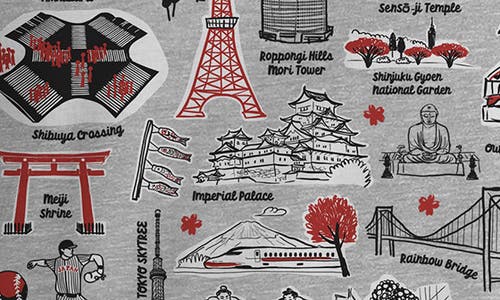 Monster Digital Tokyo Graphic T-shirt In Gray