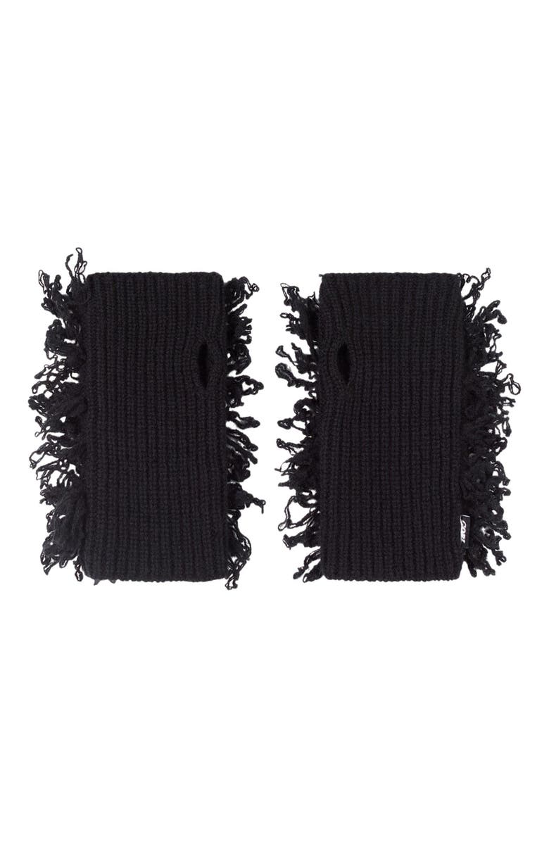 GOBI Mongolian Cashmere Loop-Stitch Cashmere Fingerless Gloves, Alternate, color, 