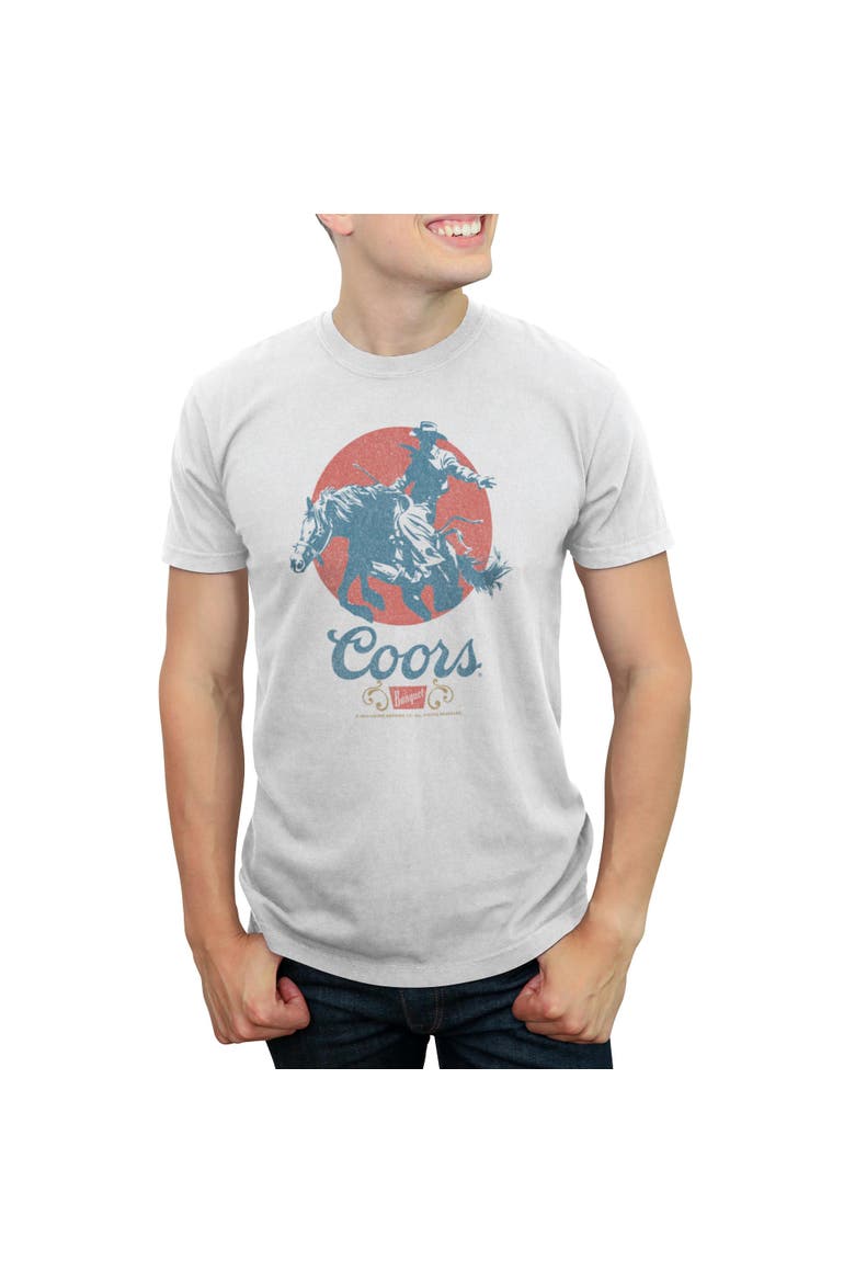 Men's Coors Brewing Company Rodeo Classic Logo  Graphic T-Shirt, Main, color, White