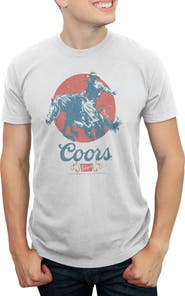 Coors Brewing Company Men's Coors Brewing Company Rodeo Classic Logo Graphic T-Shirt