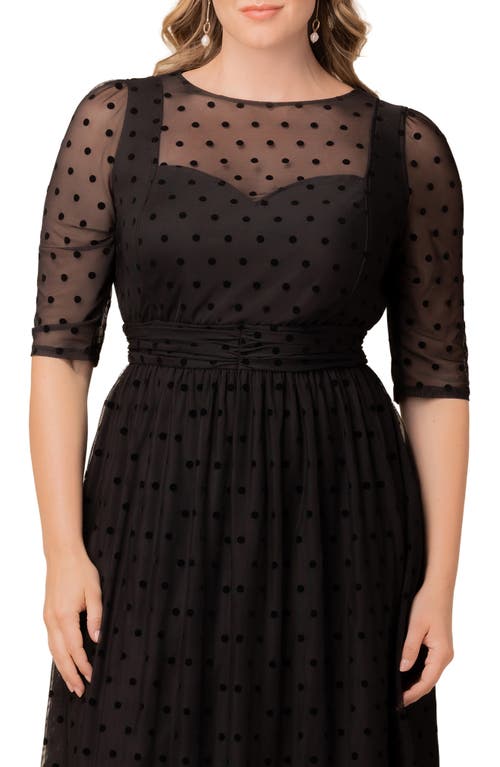 Kiyonna Vita Cocktail Dress In Black