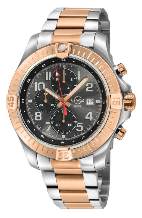 T38 Stainless Steel Automatic Movement Bracelet Watch, 45mm