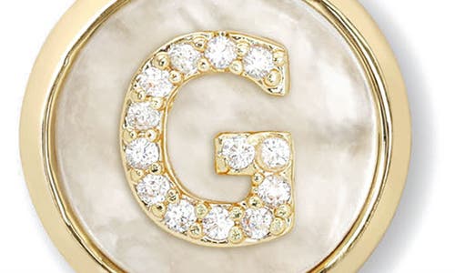 Melinda Maria Baby Love Letters Initial Pendant Necklace In Gold G