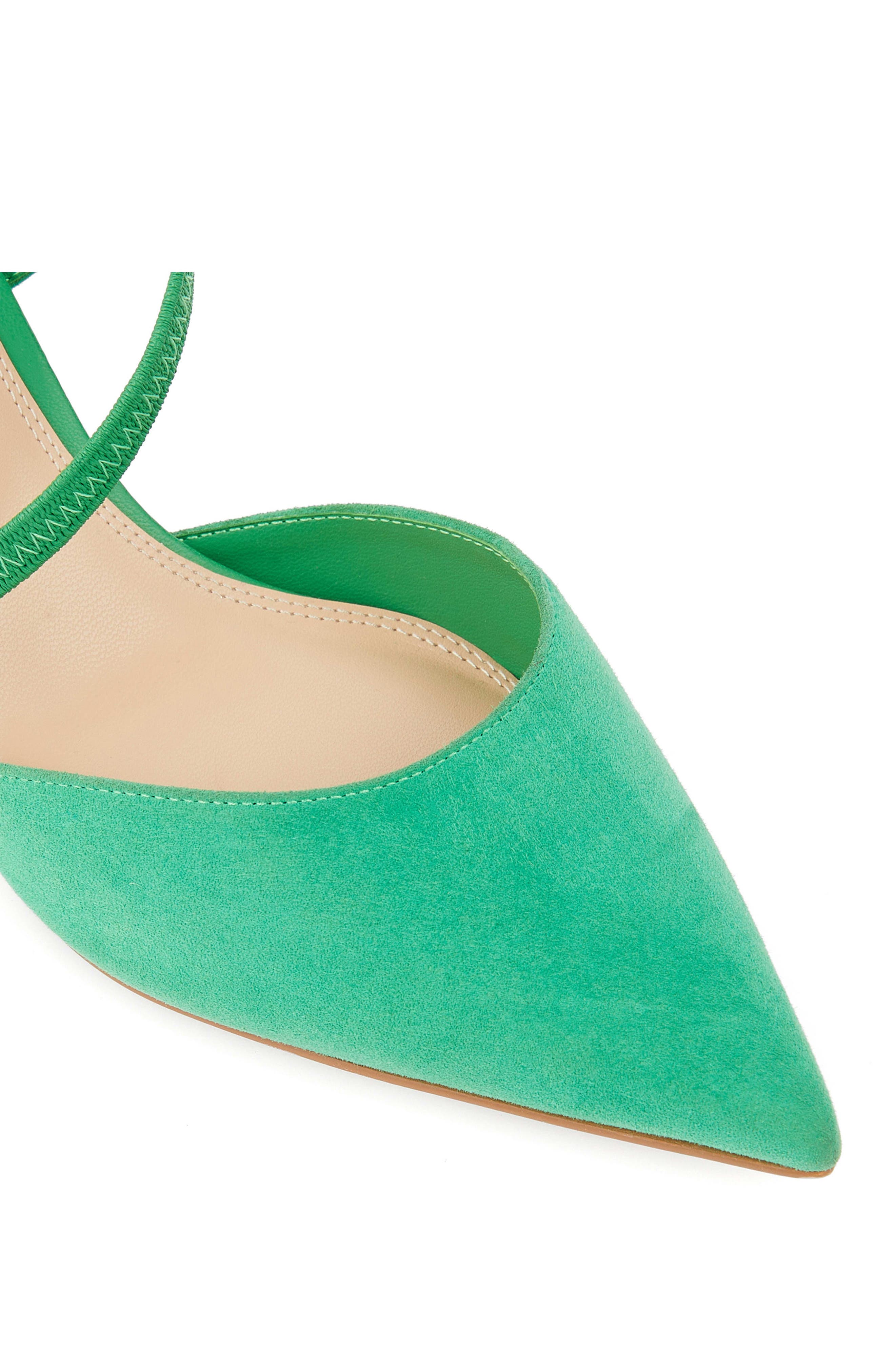 Citrus Pointed Toe Ankle Strap Pump, Alternate, color, GREEN