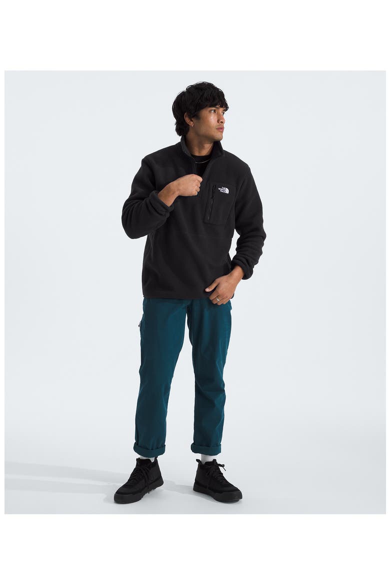 Yumiori Half Zip Recycled Fleece Pullover, Alternate, color, TNF BLACK/ TNF BLACK
