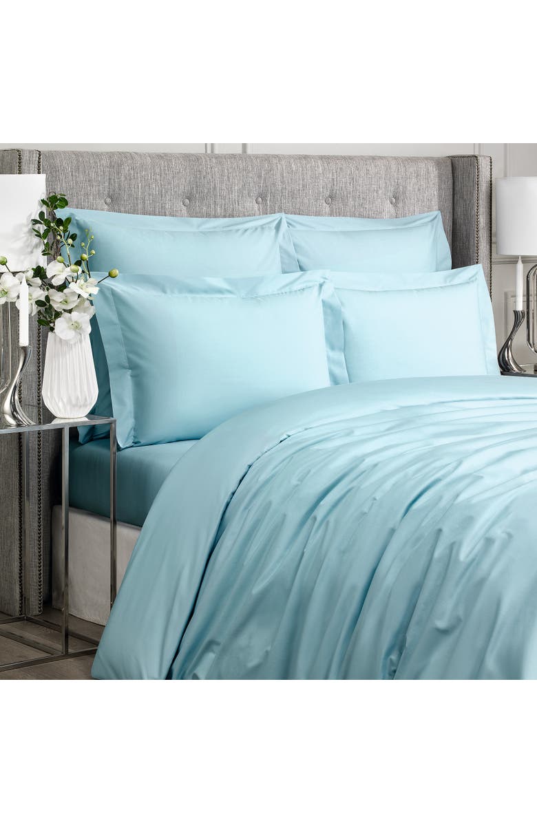 Togas Royal Flat Sheet, Alternate, color, Sky Blue