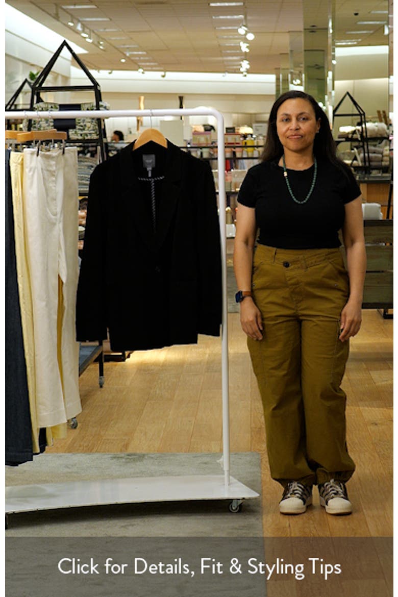 'Lyssentials One-Button Ponte Blazer video