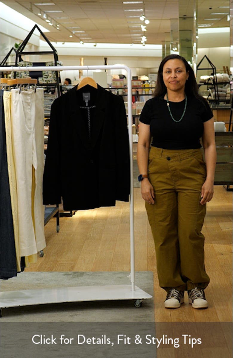 'Lyssentials One-Button Ponte Blazer, sales video thumbnail