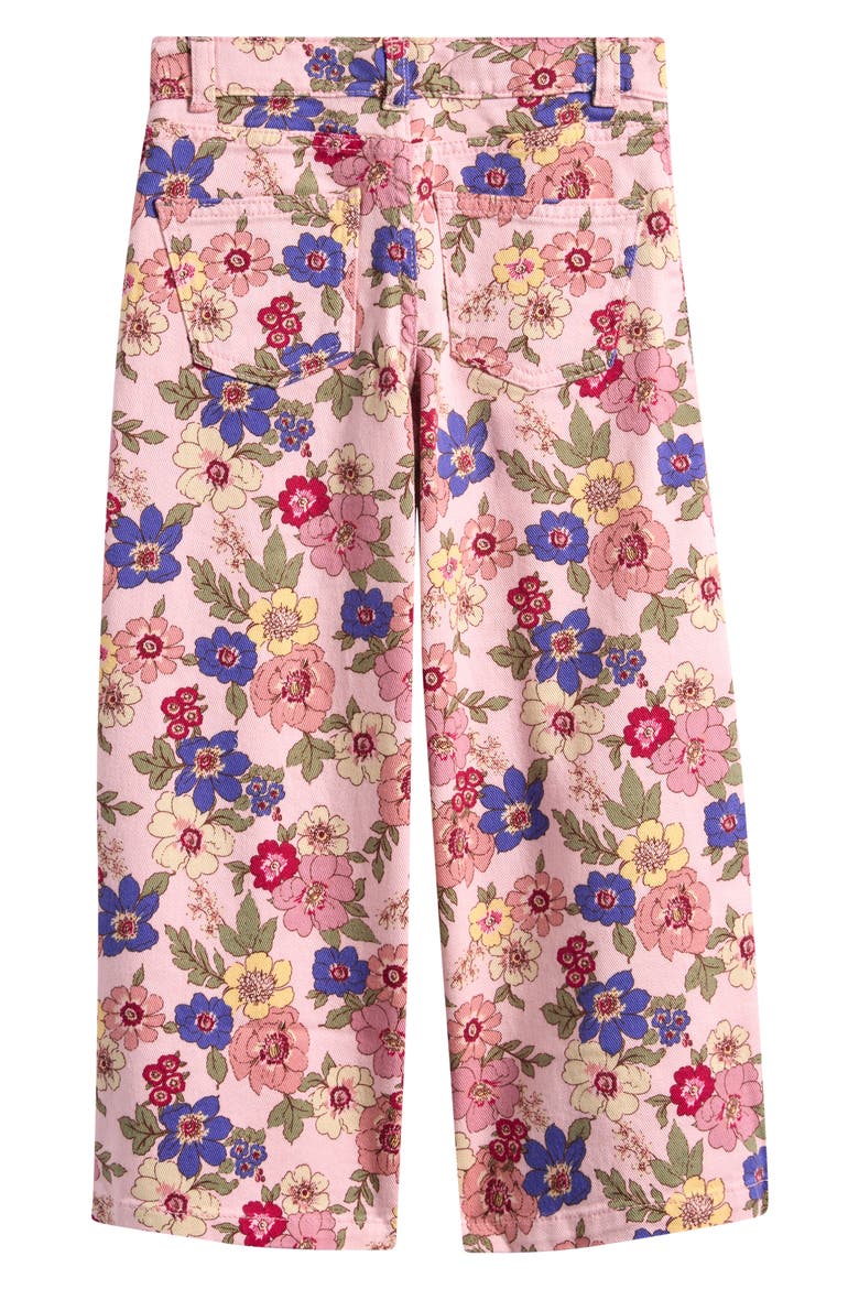 Kids' Wide Leg Jeans, Alternate, color, BLOOMING PINK FLORAL BLOOM