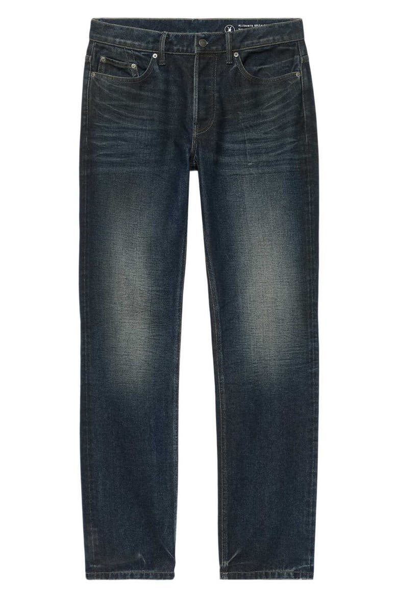 Slim Straight Leg Jeans, Alternate, color, TINTED DARK INDIGO