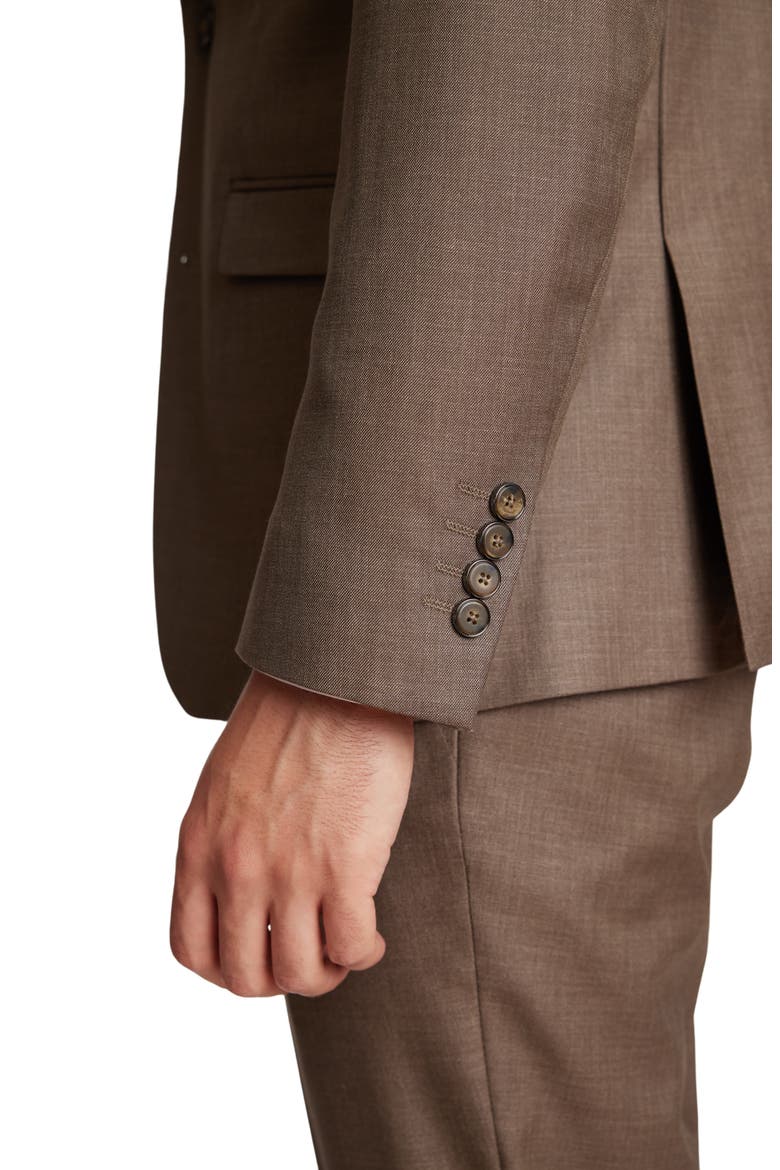 Ashton Modern Fit Sport Coat, Alternate, color, DARK KHAKI SHARK
