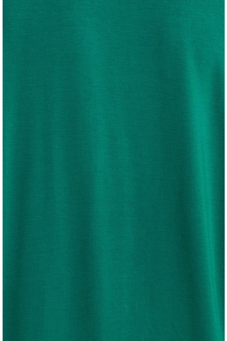 Moonlight Eco Long Sleeve Short Pajamas, Alternate, color, GREEN EVERGREEN