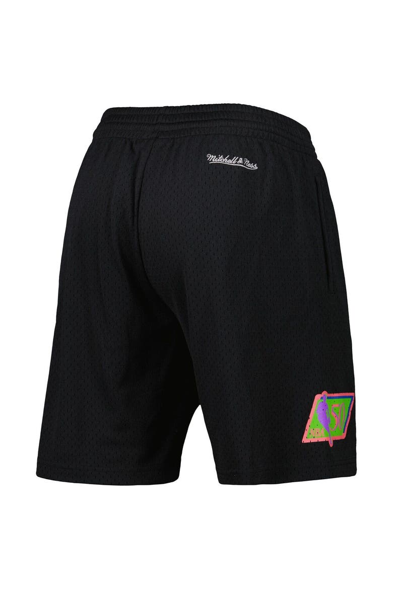 Men's Mitchell & Ness Black Los Angeles Lakers Hardwood Classics Color Bomb Energy Shorts, Alternate, color, Black