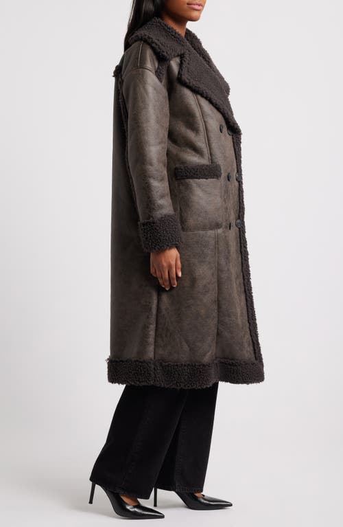 NASTY GAL NASTY GAL FAUX SHEARLING COAT