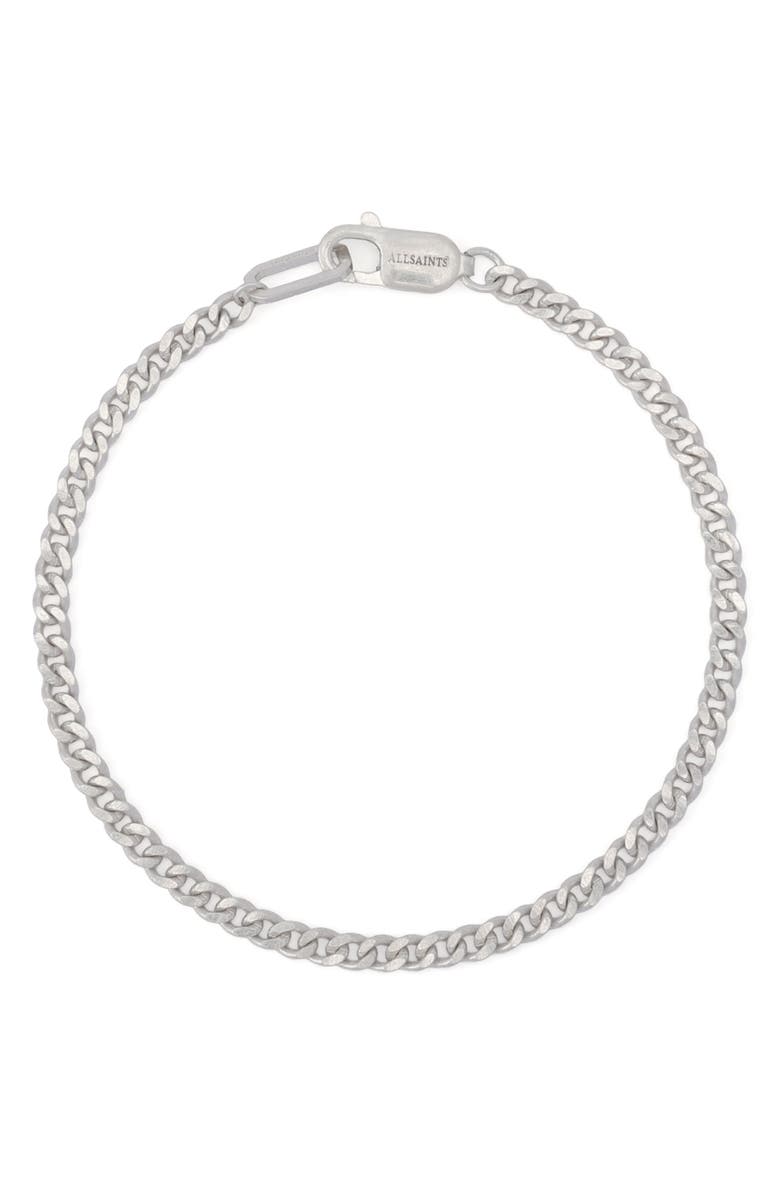 AllSaints Perrie Chain Bracelet, Main, color, Warm Silver