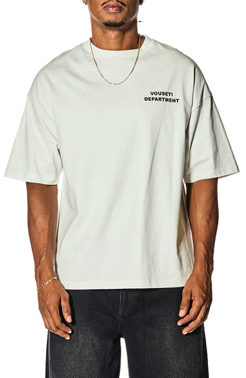 Department Oversize Cotton Graphic T-Shirt